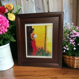 Emile Bellet “Pleine Floraison” 2002 Seriolithograph COA Framed Art Signed Plate